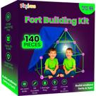 Kit de Construção de Fortes Playbees 140 Peças Brinquedo STEM para Crianças de 4 a 12 Anos