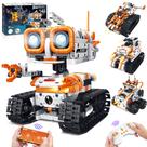 Kit de construção de robôs Bouraw 4 em 1 com aplicativo e controle remoto
