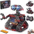 Kit de construção de robôs Sillbird Technic 4 em 1 com controle remoto e aplicativo