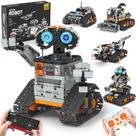 Kit de construção de robôs STEM QHECTTY 5 em 1 para crianças de 6 a 14 anos ou mais com APP
