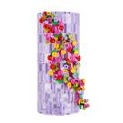 Kit de construção de vasos de flores Botanical DIY 473 unidades com vaso transparente