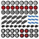 Kit de Construção EzeepoNewma 98 Peças Conjunto de Rodas e Eixos Kit de Construção EzeepoNewma 98 Peças Conjunto de Rodas e Eixos