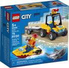 Kit de construção LEGO City Beach Rescue ATV 60286 para crianças
