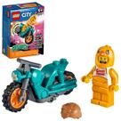 Kit de construção LEGO City Chicken Stunt Bike 60310 para crianças