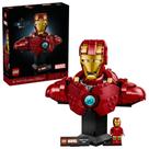 Kit de construção LEGO Marvel Iron Man MK4 Bust 76327 Adultos