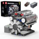 Kit de Construção Mold King V8 Engine - 535 Peças com Carro de Controle Remoto