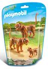 Kit de construção Playmobil Tiger Family com 2 tigres adultos e filhote Kit de construção Playmobil Tiger Family com 2 tigres adultos e filhote