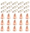 Kit de Consumíveis Plasma IPT40 PT40 IPT60 PT60: 15 Bicos + 15 Eletrodos Kit de Consumíveis Plasma IPT40 PT40 IPT60 PT60: 15 Bicos + 15 Eletrodos