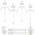 Kit de conversão Straw Cup XUNICUTE, pacote com 4 unidades de silicone macio