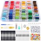 Kit de cordas para pulseira Friendship VICOVI com fio dental de 110 cores