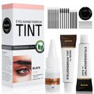 Kit de cores para cílios e sobrancelhas MVC Professional 2 em 1 preto e marrom