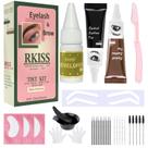 Kit de cores para cílios e sobrancelhas RKISSBEAUTY de longa duração de 8 semanas