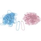 Kit De Corrente Bolinha Com Canoa 12cm Rosa Bebe & Azul Bebe - 50 Uni Cada
