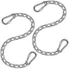 Kit de corrente para cadeiras suspensas BeneLabel em aço inoxidável 29 cm, 2 unidades