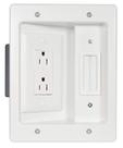 Kit de corretivo de cabos Legrand OnQ Wall para TV de tela plana branco