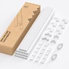 Kit de corretivo de cabos Yecaye 304in para 2 cabos pequenos PVC branco
