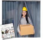 Kit de cortina de tira de PVC Acepunch 1,2 x 2,1 m - 1,2 m de largura x 2,1 m de altura