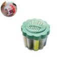 Kit De Costura Flor 7 Agulhas 12 Rolos Linhas Com Estojo Doméstico