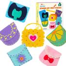 Kit de costura IROLEHOME Soft Felt para bolsas infantis DIY Arts & Craft