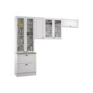 Kit de Cozinha Completa 3 Peças Americana (2 Armários + 1 Paneleiro) CPT11 Branco - Henn