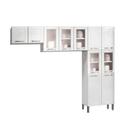 Kit de Cozinha Completa 3 Peças Múltipla (2 Armários + 1 Paneleiro) CPT96 Branco - Bertolini