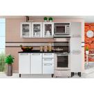 Kit de Cozinha Completa 4 Peças Evidence (1 Armário + 1 Balcão + 1 Paneleiro + 1 Complemento) C4P45 Branco - Bertolini