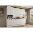 Kit de Cozinha Completa 5 Peças Bella (2Aéreos+2Balcões+1Paneleiro) C5P119 Branco - Carraro