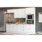 Kit de Cozinha Completa 7 Peças Americana (2 Armários + 2 Balcões + 1 Paneleiro + 2 Complementos) C7P01 Branco - Henn