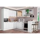 Kit de Cozinha Completa 9 Peças Bella (3Aéreos+3Balcões+1TorreQuente+1Ilha+1Complemento) C9P200 Branco - Carraro Kit de Cozinha Completa 9 Peças Bella (3Aéreos+3Balcões+1TorreQuente+1Ilha+1Complemento) C9P200 Branco - Carraro