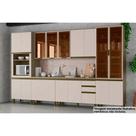 Kit de Cozinha Completa 9 Peças Connect (3Aéreos+2Balcões+2Paneleiros+2Complementos) C6P09 Duna/Cristal - Henn