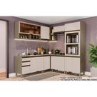 Kit de Cozinha Completa 9 Peças Connect (3Aéreos+3Balcões+1Paneleiro) C6P03 Duna/Cristal - Henn
