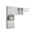Kit de Cozinha Modulada 3 Peças Americana (2 Armários + 1 Paneleiro) CPT05 Branco - Henn