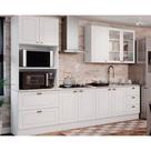 Kit de Cozinha Modulada 5 Peças Americana (1 Aéreo. 2 Balcões, 1 Paneleiro, 1 Complemento) Branco - Henn Kit de Cozinha Modulada 5 Peças Americana (1 Aéreo. 2 Balcões, 1 Paneleiro, 1 Complemento) Branco - Henn