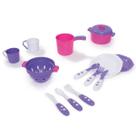 Kit de cozinha rosa com 13 peças - tateti - 331 Kit de cozinha rosa com 13 peças - tateti - 331