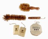 Kit de cozinha Zero Waste Gaia Guy Coconut Brushes e esponjas de juta