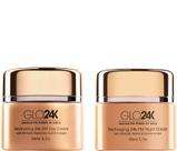 Kit de Creme Hidratante Dia e Noite GLO24K Ouro 24k 100ml