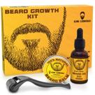 Kit de Crescimento de Barba King Leonidas com Rolo Derma 0,25mm