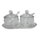 Kit De Cristal Pearl Para Mesa Posta Café Da Manhã Lanchinho Kit De Cristal Pearl Para Mesa Posta Café Da Manhã Lanchinho