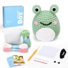 Kit de crochet CrochetBox para principiantes con rana, hilo y video tutorial Kit de crochet CrochetBox para principiantes con rana, hilo y video tutorial