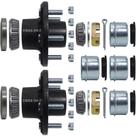 Kit de Cubo de Reboque IbroPrat 5 Furos 4.5" para Eixo de 3500 lbs