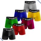 Kit de cuecas boxer masculina em microfibra 10 peças reforçada