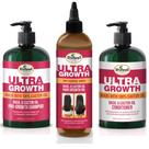 Kit de Cuidado Capilar Difeel Ultra Growth - Shampoo, Condicionador e Óleo (355ml/355ml/237ml)