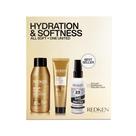 Kit de Cuidado Capilar Redken All Soft Hidratante, Tamanho Viagem Kit de Cuidado Capilar Redken All Soft Hidratante, Tamanho Viagem
