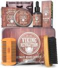 Kit de Cuidado de Barba Viking Revolution Ultimate - Para Homens