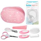 Kit de Cuidados com o Bebê Buba Meninas Rosa 10 Pçs e Estojo Presente Chá de Bebê Kit de Cuidados com o Bebê Buba Meninas Rosa 10 Pçs e Estojo Presente Chá de Bebê