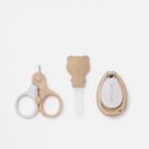 Kit De Cuidados E Higiene Do Bebê 3 Peças Nude Petit Piá
