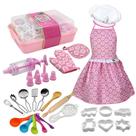 Kit de culinária infantil e panificação Cook Role Play Clothes Set Avental