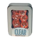 Kit de Dados: Clear Orange - Buro
