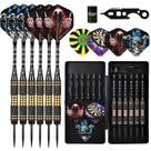 Kit de Dardos Wolftop com Ponta de Aço 22g 6 Unidades com Estojo