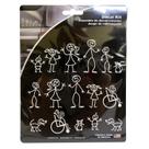 Kit de decalques CHROMA Chroma 5309 Stick People 16 peças